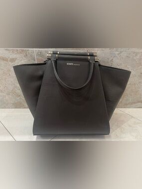 SCHUTZ grey Structured Bag with Top Handles